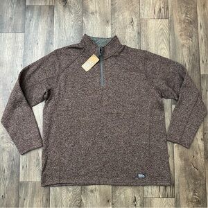 Eddie Bauer Radiator Fleece Quarter Zip Pullover Men’s Size XXL Brown